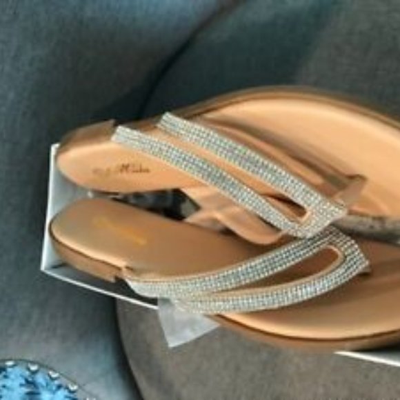 Mata Shoes Shoes - Mata Shoes Alexa-1 Women Embellished Sandal (Nude, 7.5)